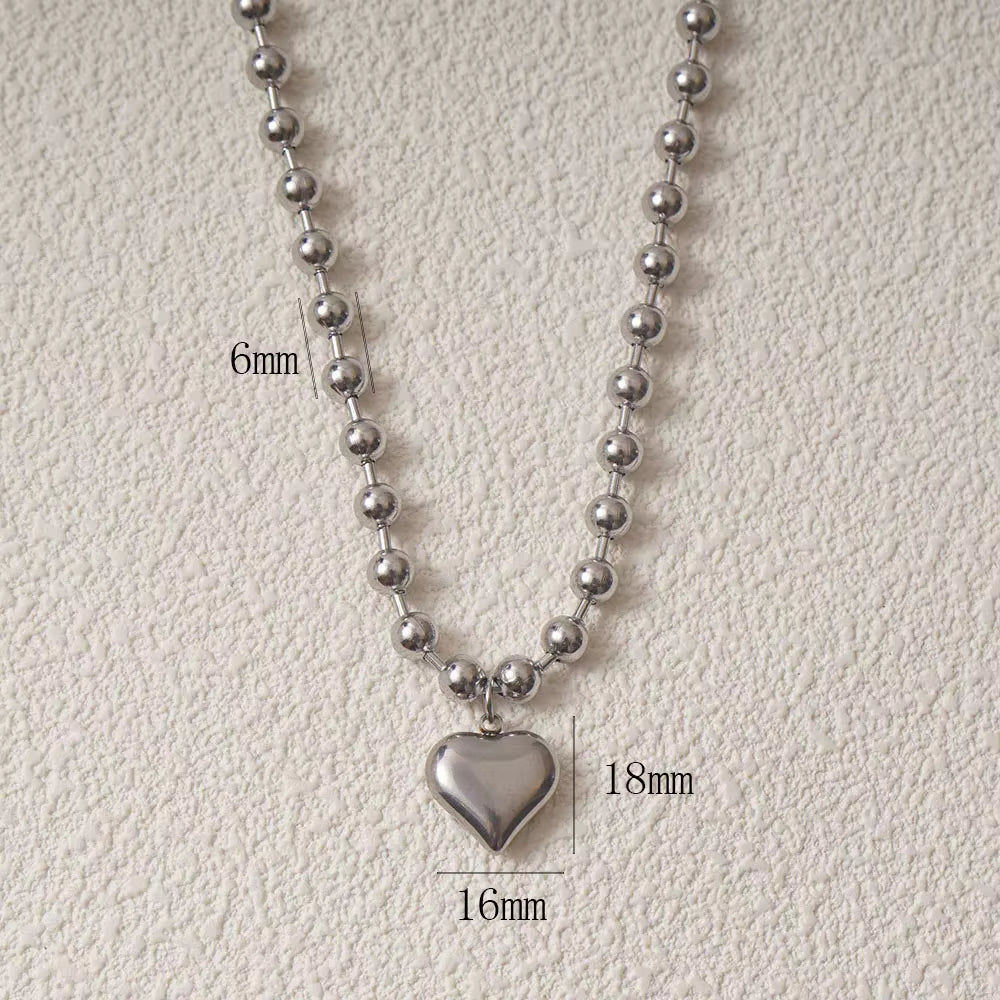 Stainless Steel Heart Necklaces for Women