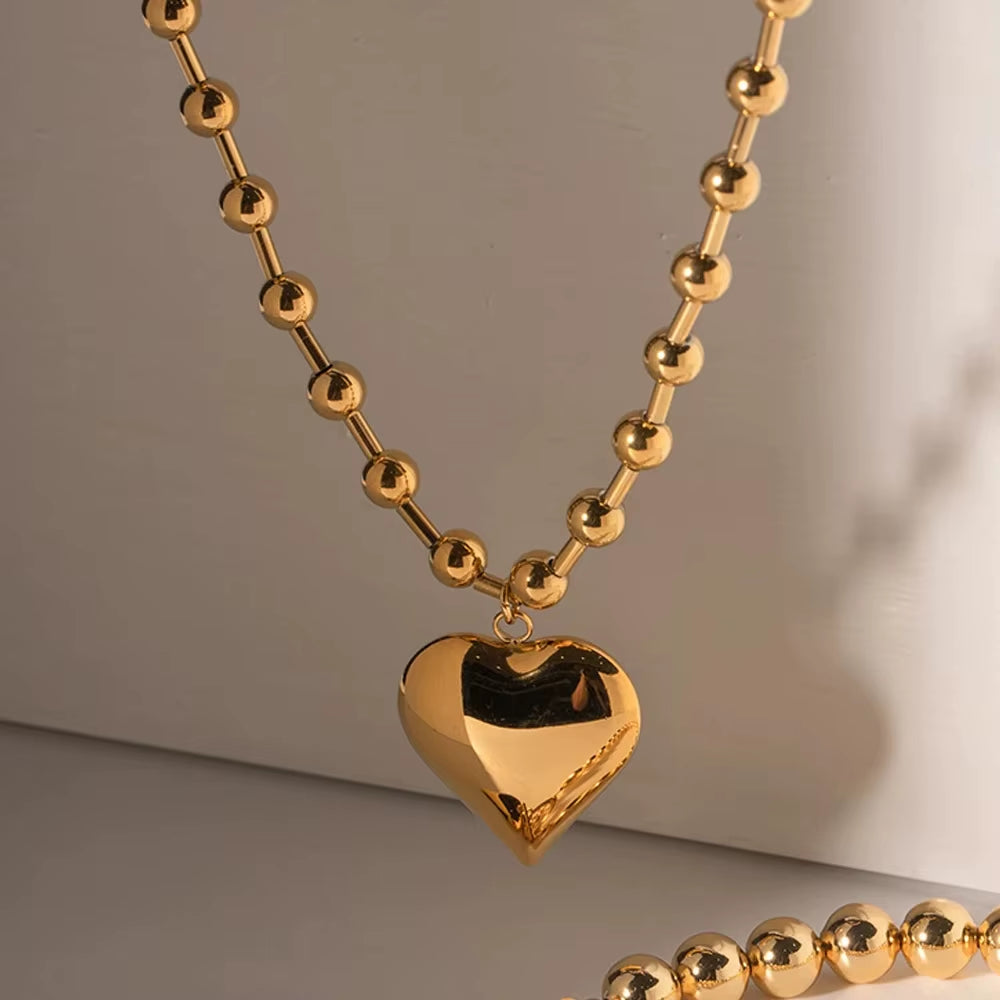 Stainless Steel Heart Necklaces for Women