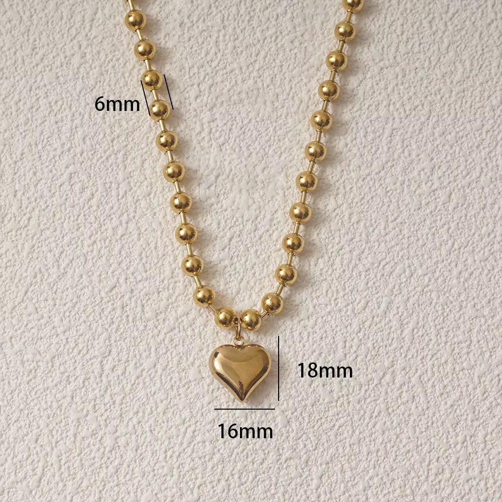 Stainless Steel Heart Necklaces for Women