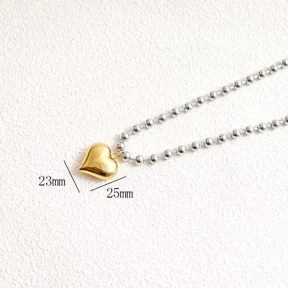 Stainless Steel Heart Necklaces for Women