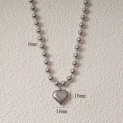 Stainless Steel Heart Necklaces for Women