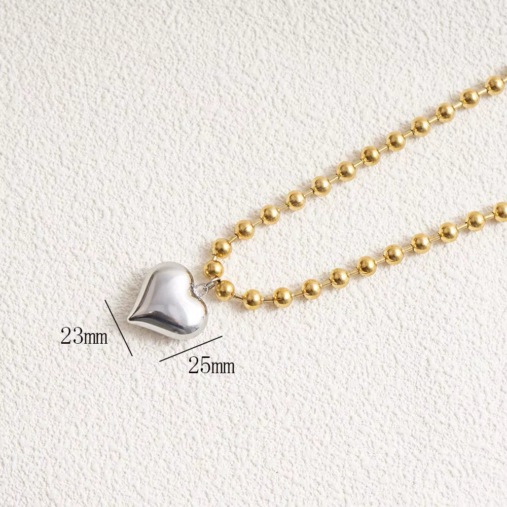 Stainless Steel Heart Necklaces for Women